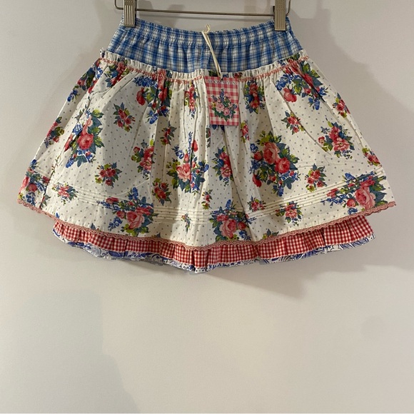 NWT Room Seven 100% Cotton Twirly Layered Skirt Size Girls 8 - Picture 2 of 10
